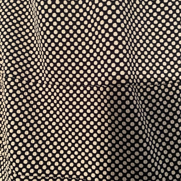 EN FOCUS PETITE red & navy w/ white polka dot dress size: 8p - Picture 4 of 6